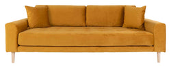 Lido 3-pers. Sofa, mustard yellow velvet