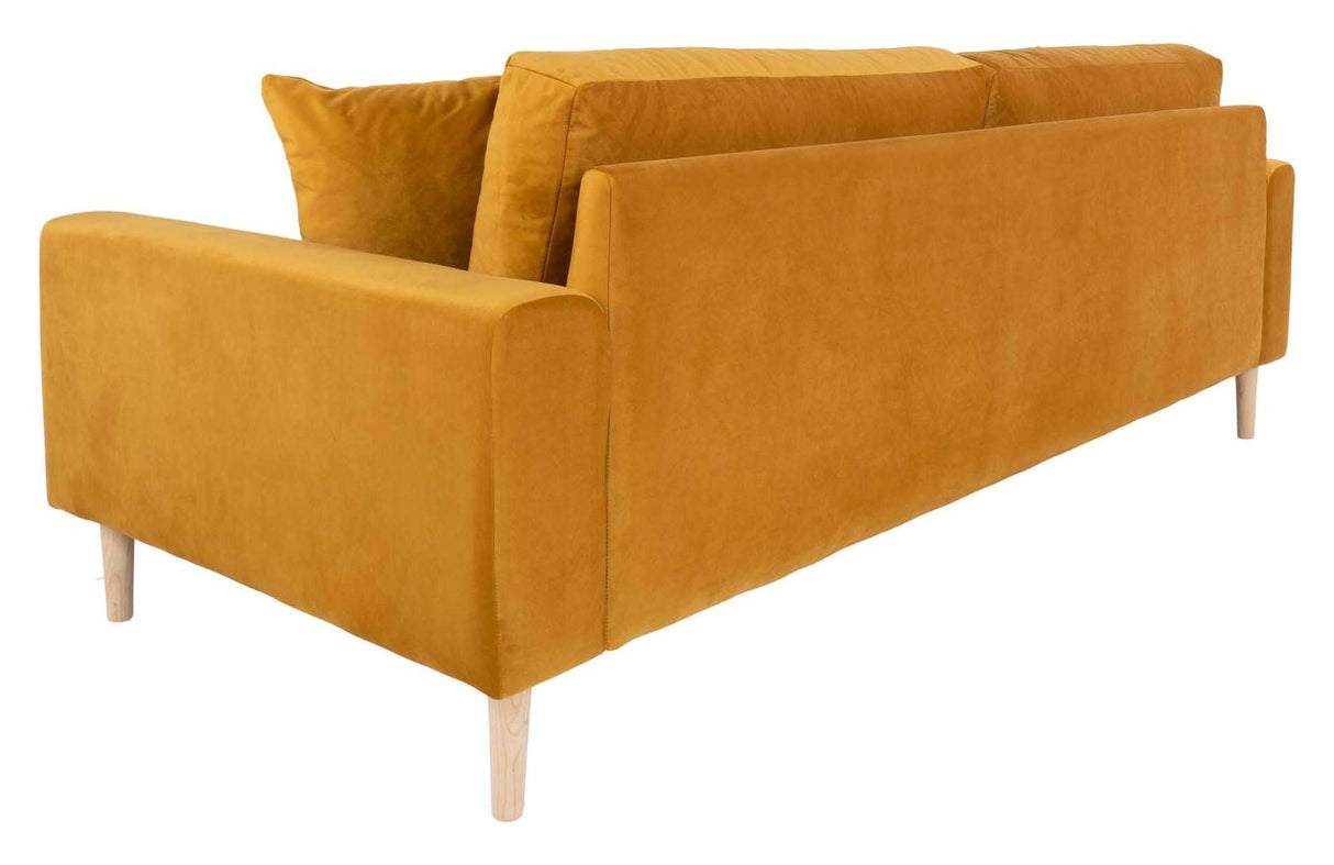 Lido 3-pers. Sofa, mustard yellow velvet