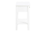 Linnea Bedside table with drawer 34x45, White painted