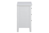 Linnea Bedside table MDF white painted, 3 drawers