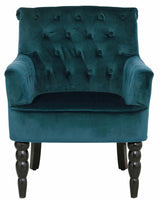 Amanda Armchair in petroleum velvet