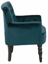 Amanda Armchair in petroleum velvet