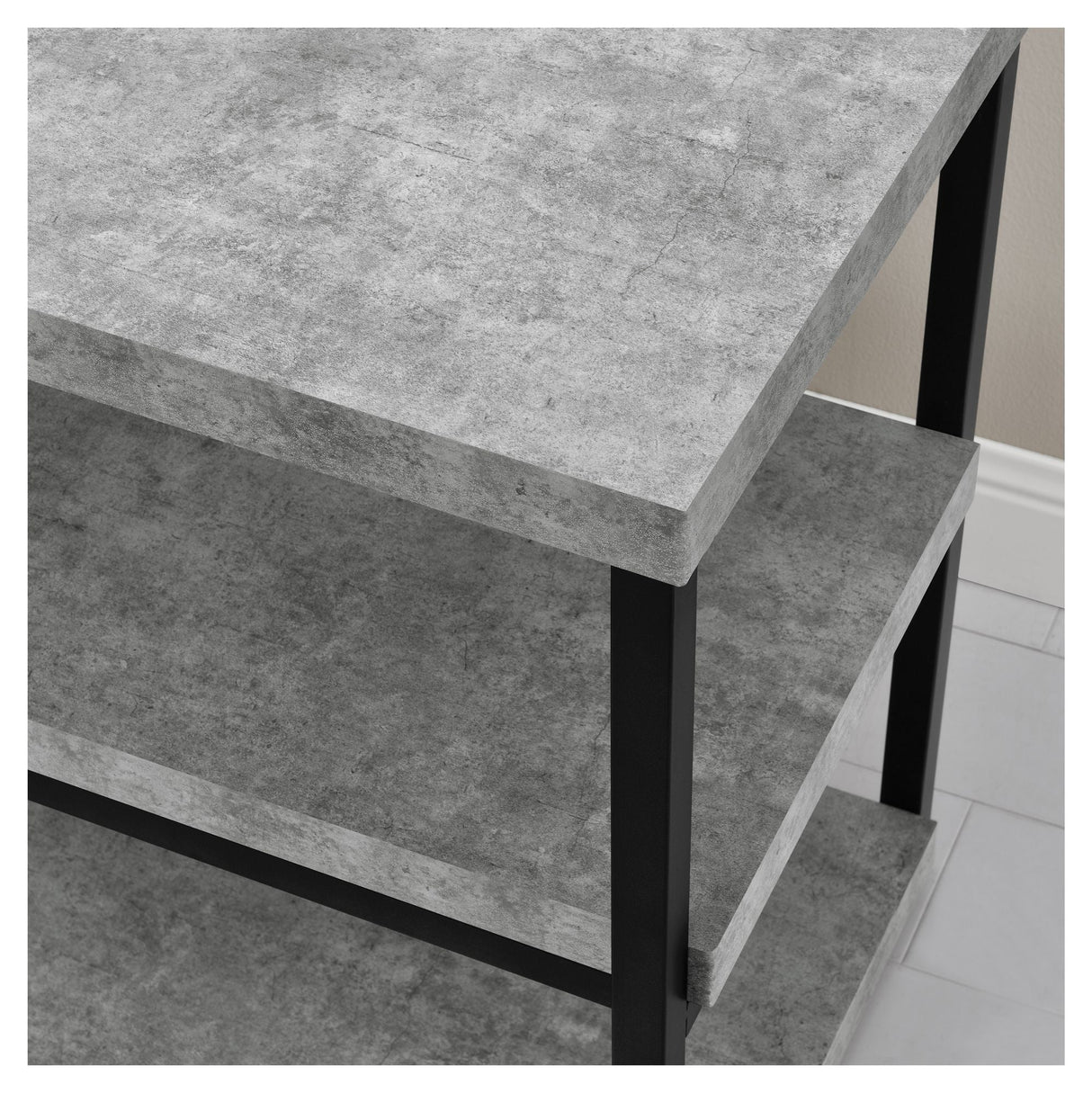 Ashlar TV Table, TV up to 65", Light Concrete