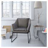 Avery Lounge Chair, gray velvet