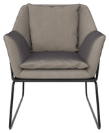 Avery Lounge Chair, gray velvet