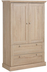 Birk Wardrobe Nature, w/2 doors and drawers