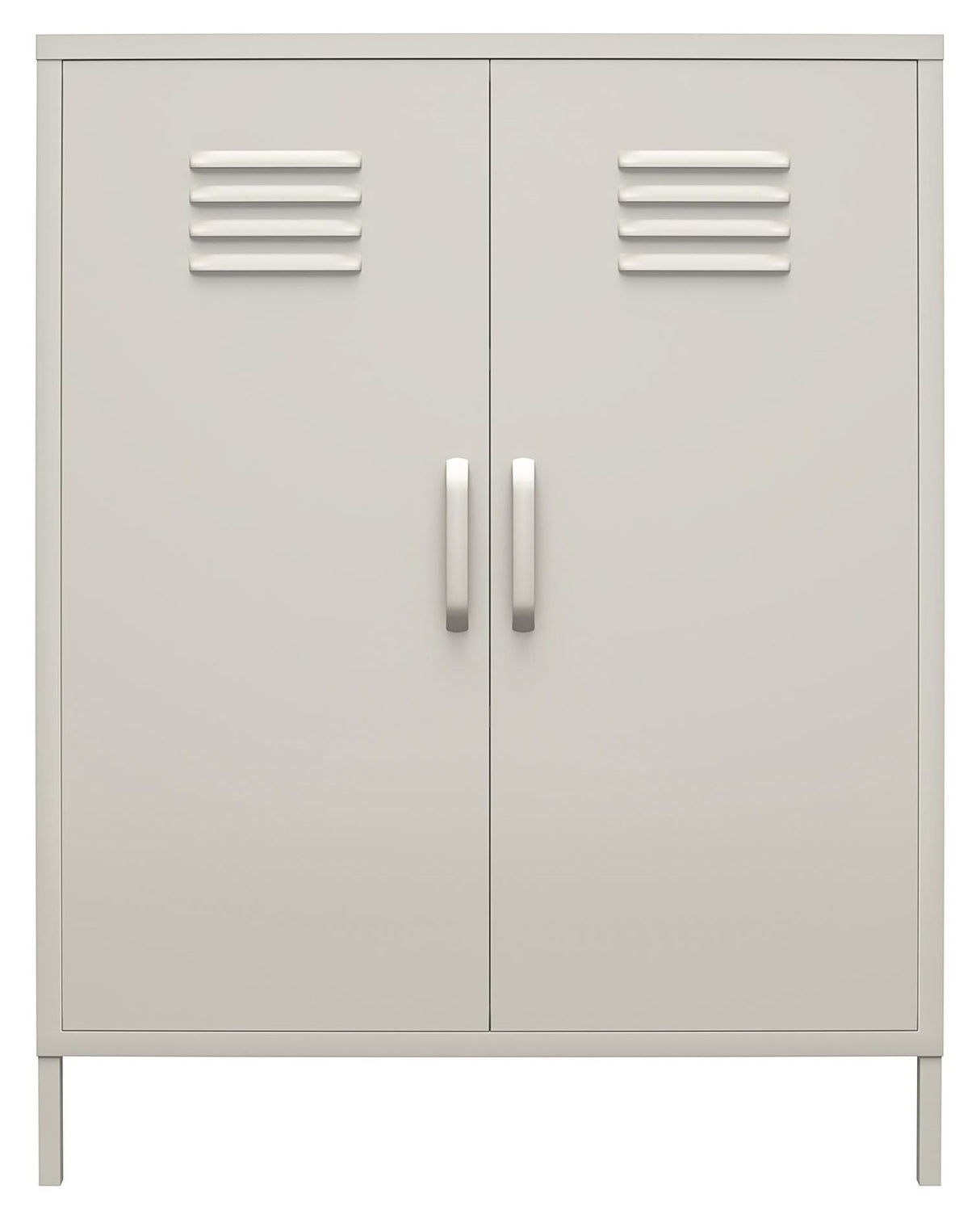 Bradford Metal cabinet with two doors, Taupe