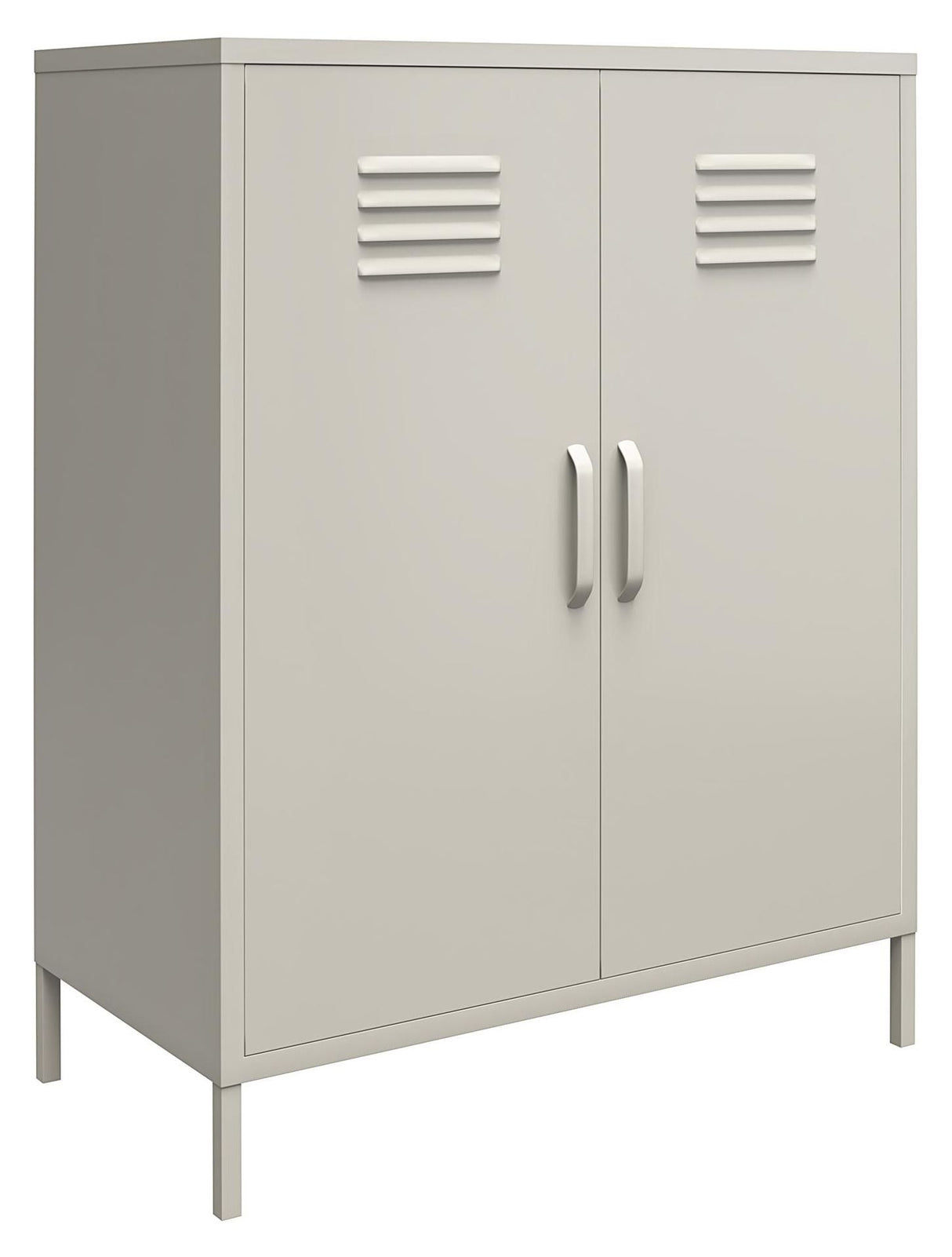 Bradford Metal cabinet with two doors, Taupe