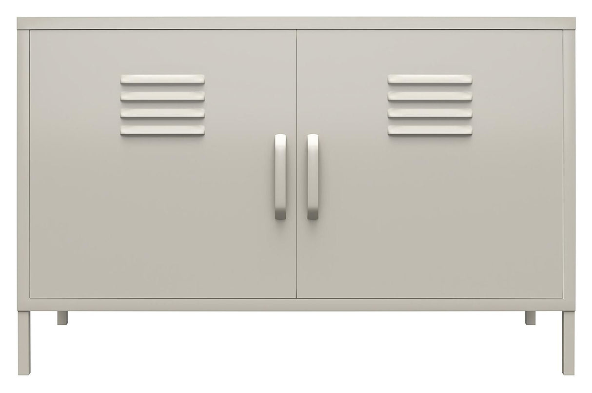 Bradford Storage cabinet with two doors, Taupe metal