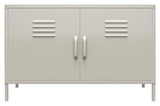 Bradford Storage cabinet with two doors, Taupe metal