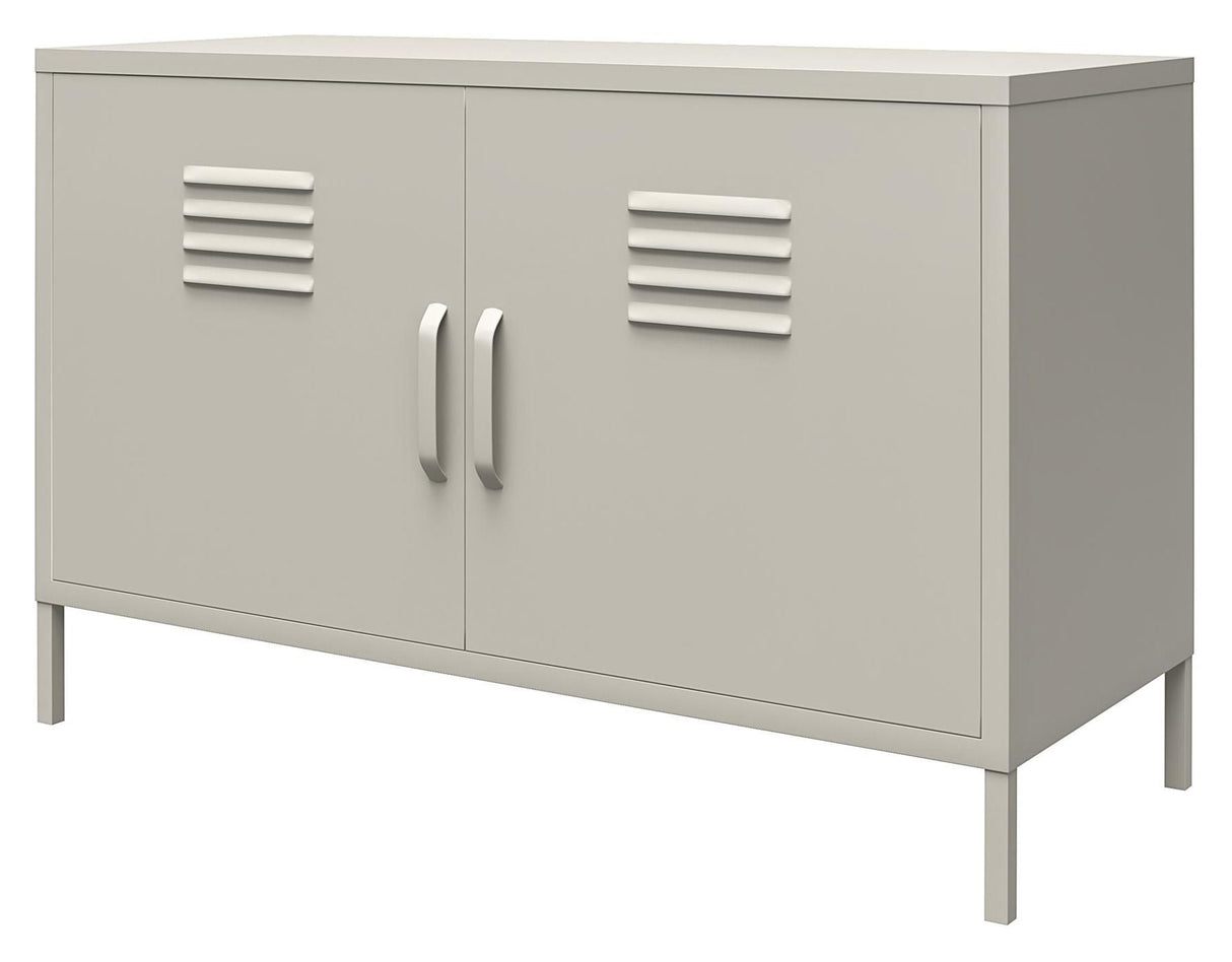 Bradford Storage cabinet with two doors, Taupe metal