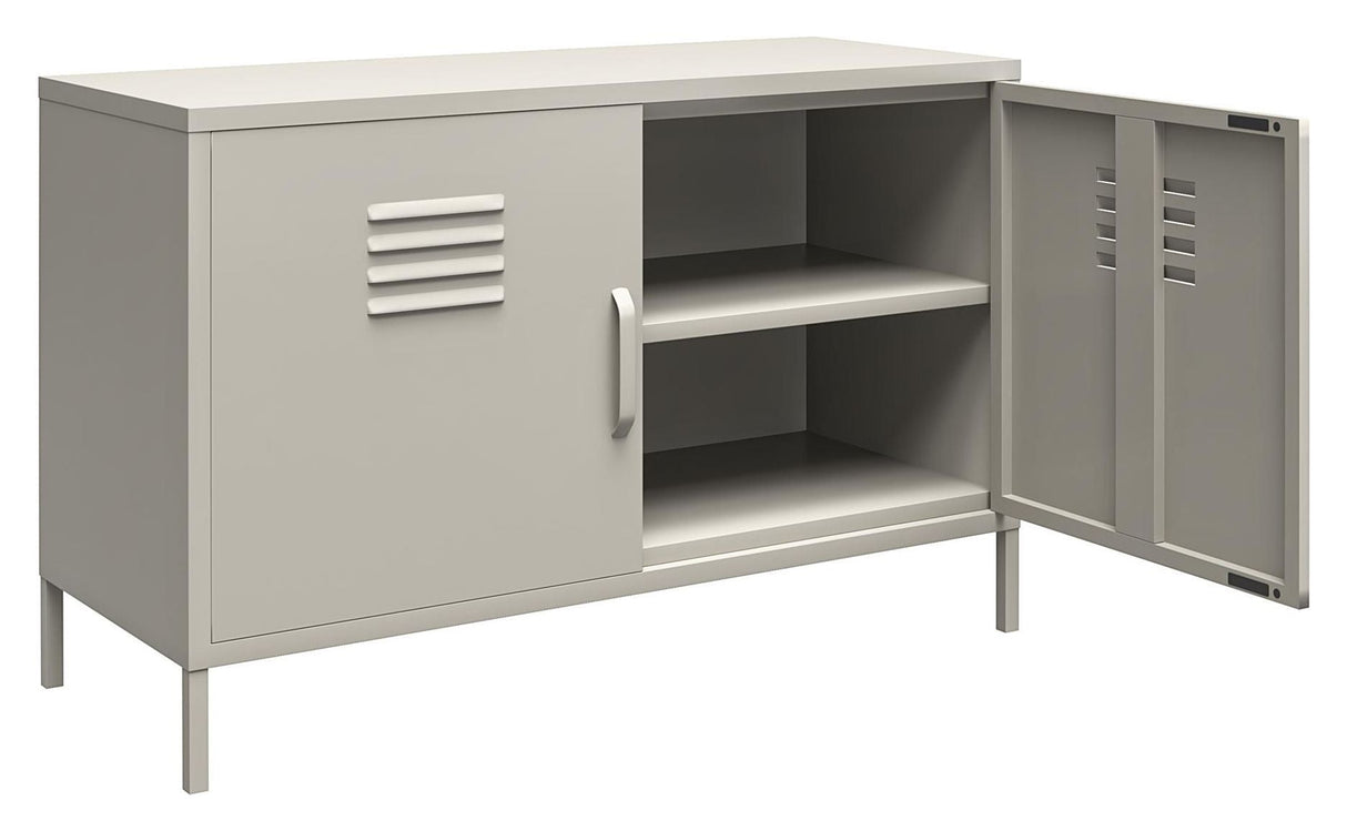 Bradford Storage cabinet with two doors, Taupe metal