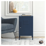 Bradford Side table, Navy metal