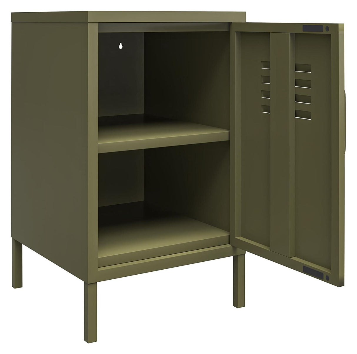 Bradford Side table, Olive green metal