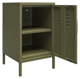 Bradford Side table, Olive green metal