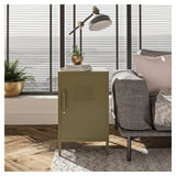 Bradford Side table, Olive green metal