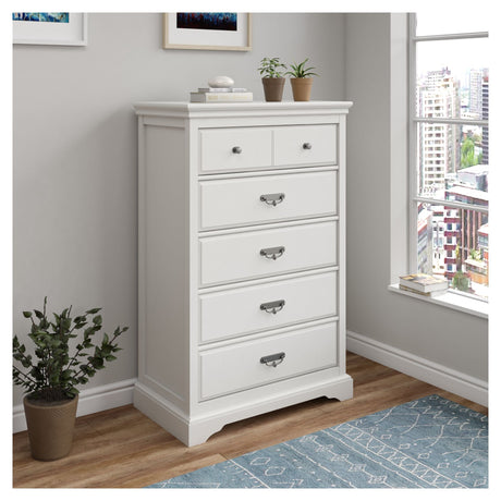 Bristol Chest with 5 drawers, White