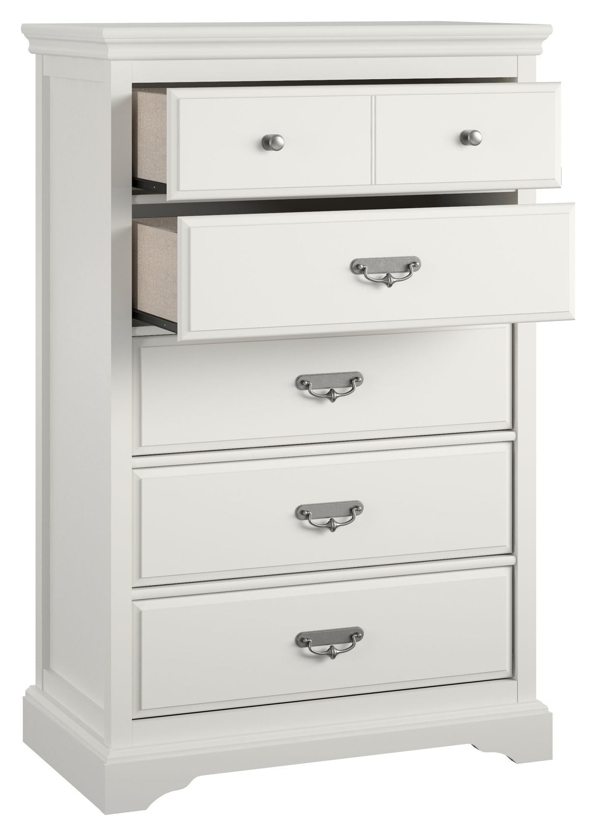 Bristol Chest with 5 drawers, White