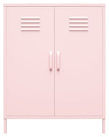 Cache 2-Door Storage Cabinet, Bashful Pink, 102x80x40