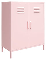 Cache 2-Door Storage Cabinet, Bashful Pink, 102x80x40