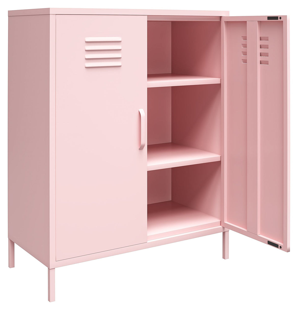 Cache 2-Door Storage Cabinet, Bashful Pink, 102x80x40