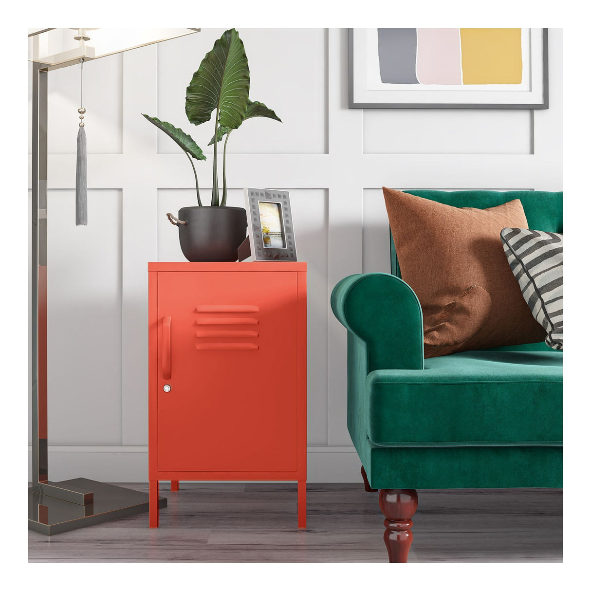 Cache Metal Cabinet/Sideboard, Orange