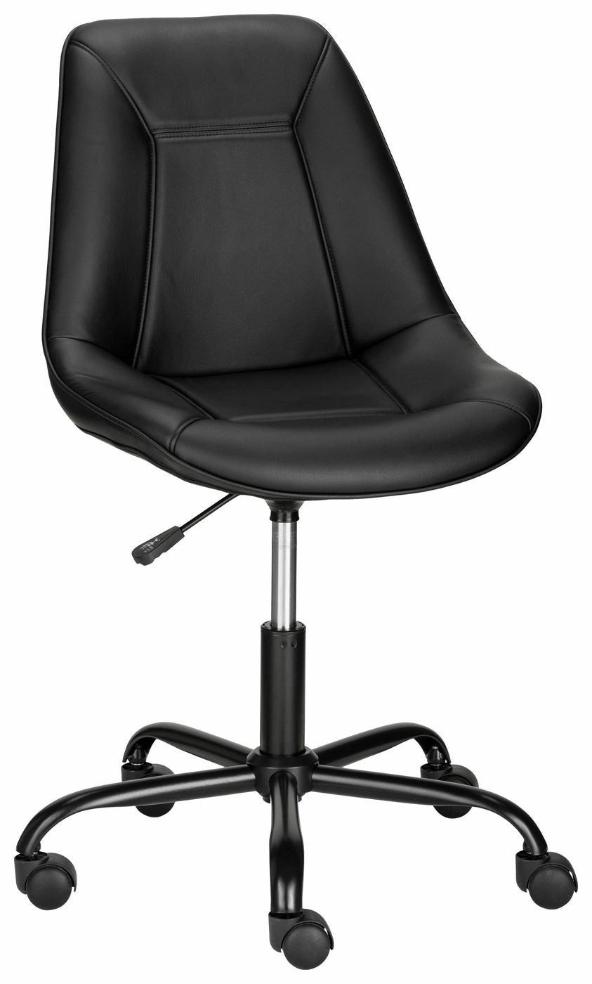 Carl Office chair with black synthetic leather