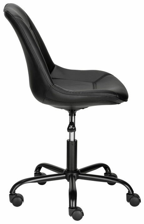 Carl Office chair with black synthetic leather