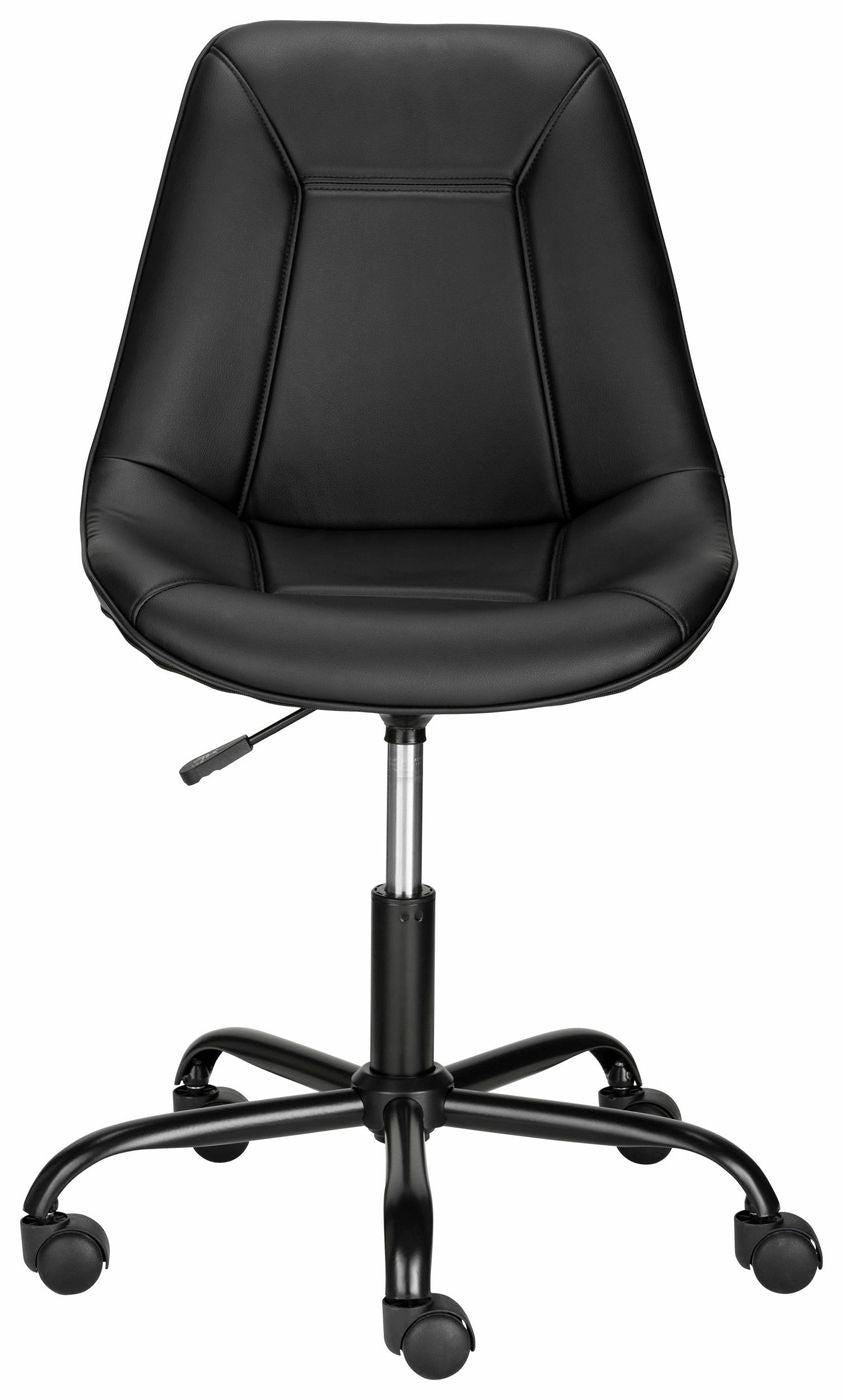 Carl Office chair with black synthetic leather