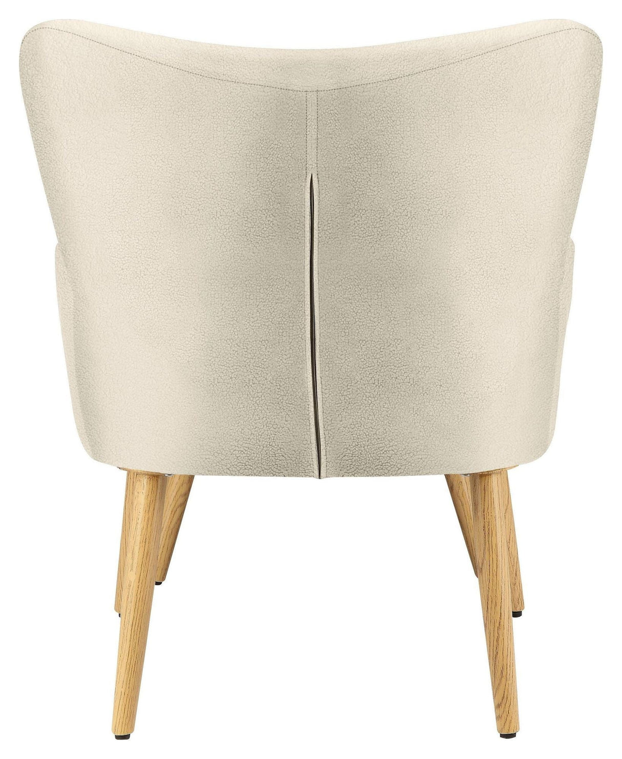 Caroline Armchair with footstool, teddy white