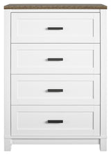 Chapel Hill Chest with 4 drawers, White