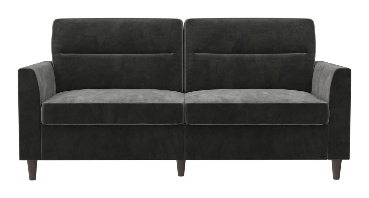 Concord 2-seater sofa, Dark gray velvet