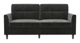 Concord 2-seater sofa, Dark gray velvet