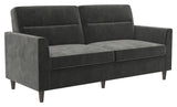 Concord 2-seater sofa, Dark gray velvet