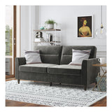 Concord 2-seater sofa, Dark gray velvet