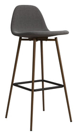 Copley Barstool Dark gray linen