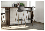 Copley Barstool Dark gray linen