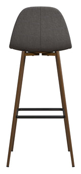 Copley Barstool Dark gray linen