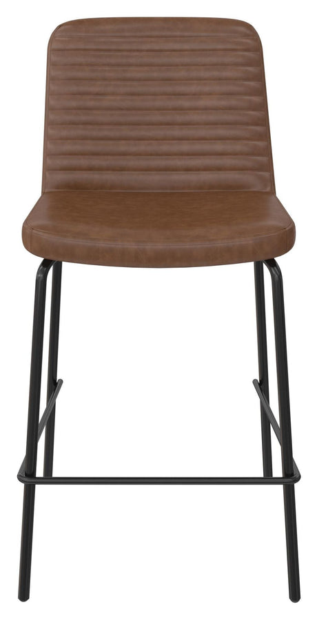 Corey Barstool, Brown faux leather