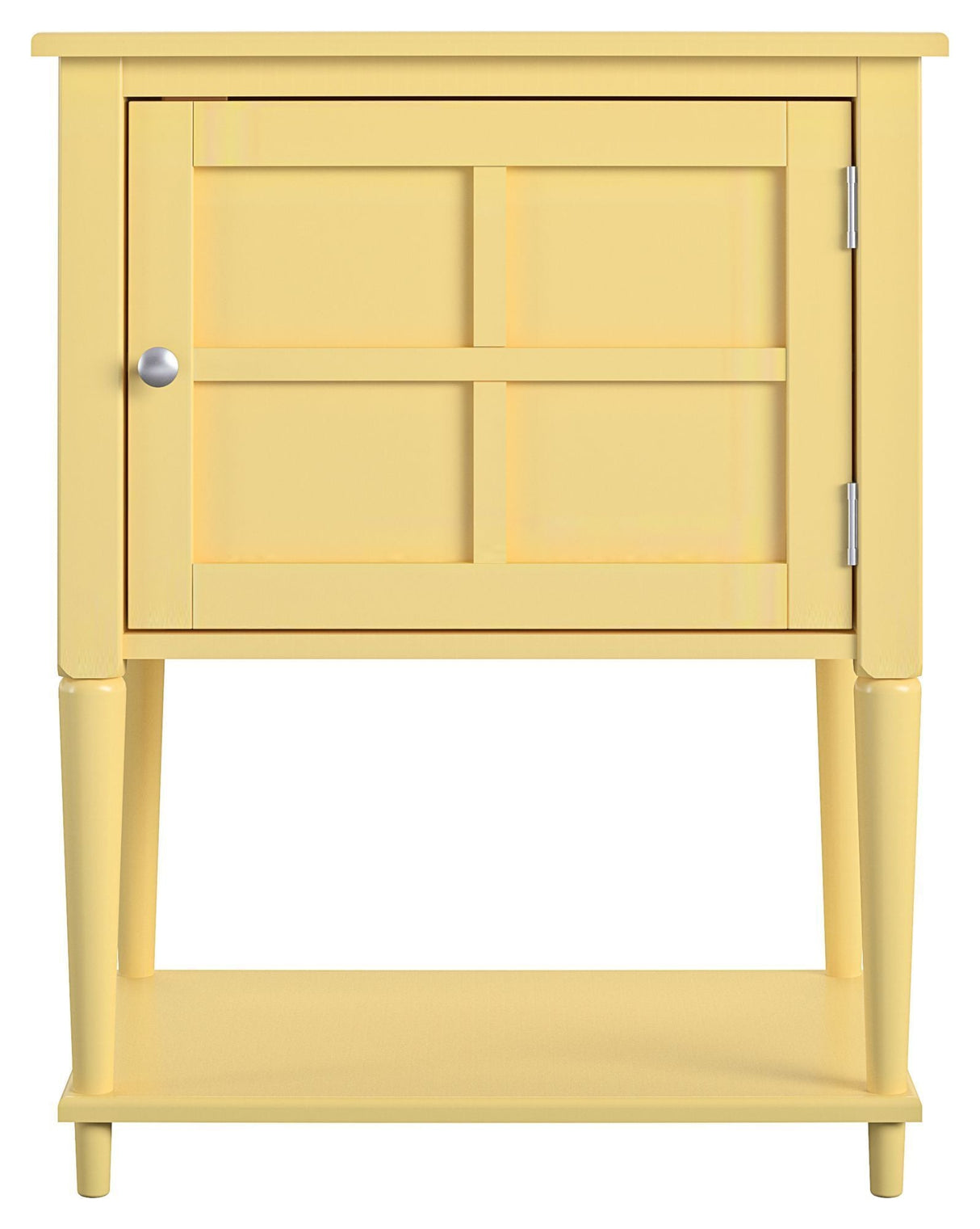 Fairmont Side table with storage, yellow