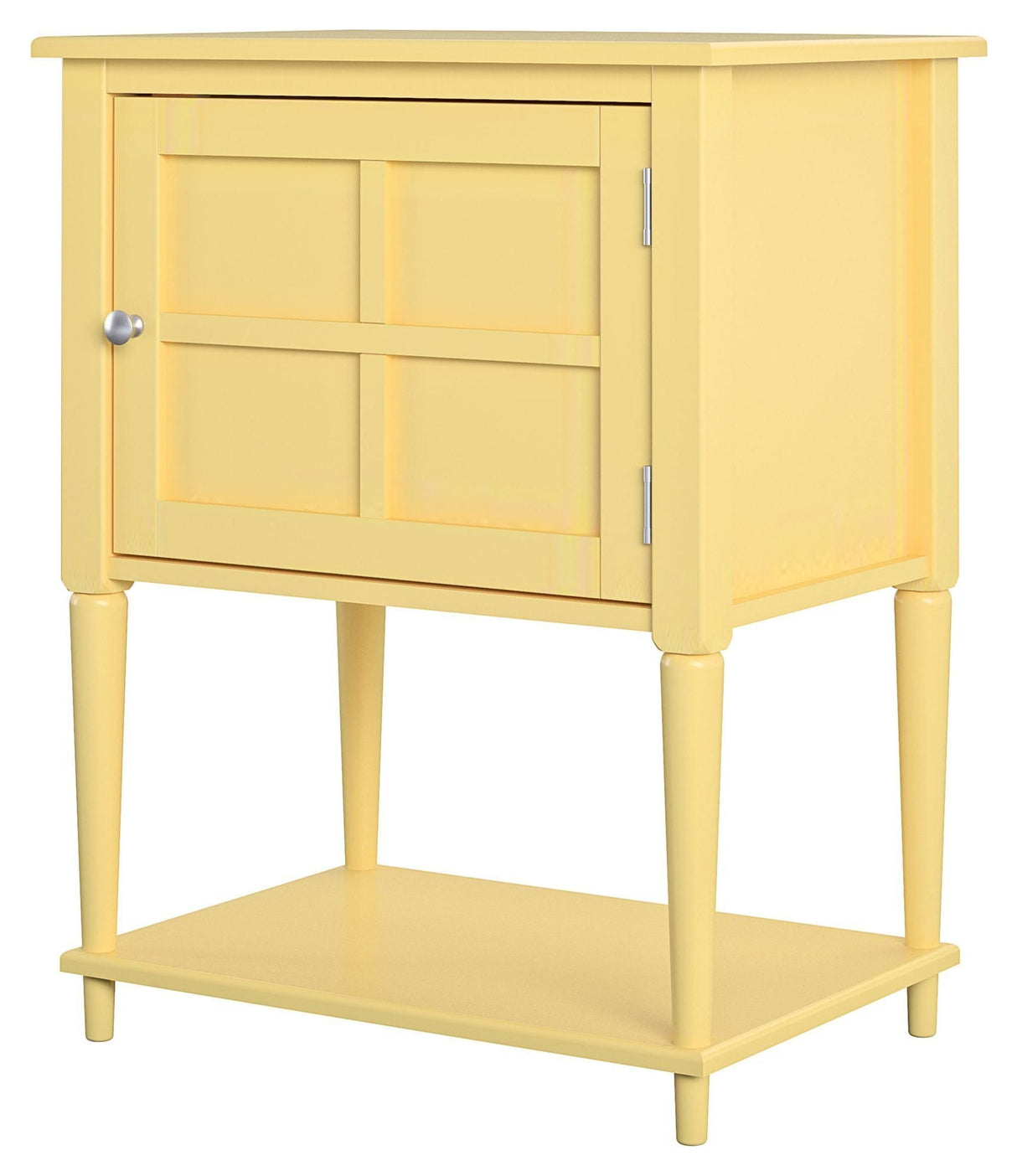 Fairmont Side table with storage, yellow