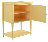 Fairmont Side table with storage, yellow