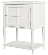 Fairmont Side table with storage, Offwhite