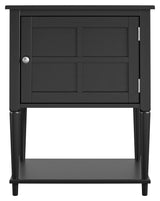 Fairmont Side table with storage, black