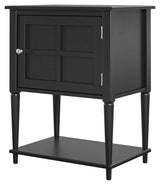 Fairmont Side table with storage, black