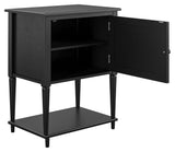 Fairmont Side table with storage, black