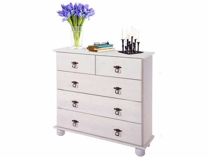 Farley Chest, white pigmented pine