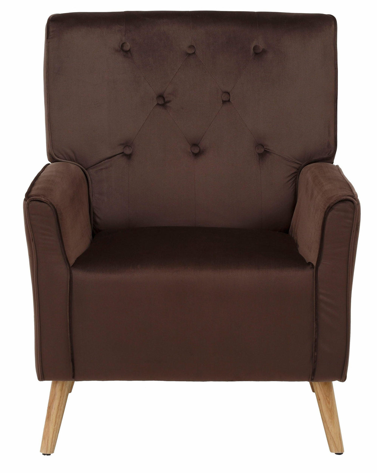 Filucca RELAX armchair with footstool and resting function, Brown velvet