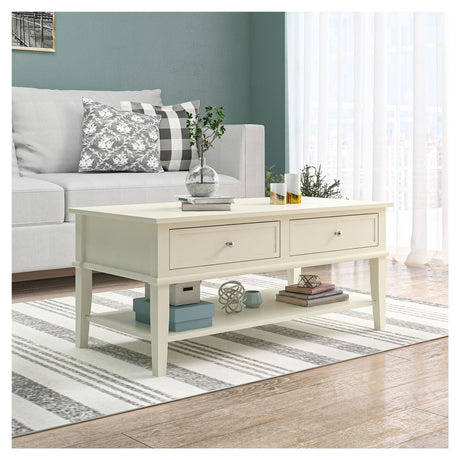 Franklin coffee table, White