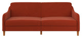 Jasper Sofa bed, burnt orange linen